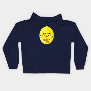 Happy Lemon Squeeze Me (gently!) Kids Hoodie